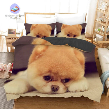 Schattig puppy dekbedovertrek
